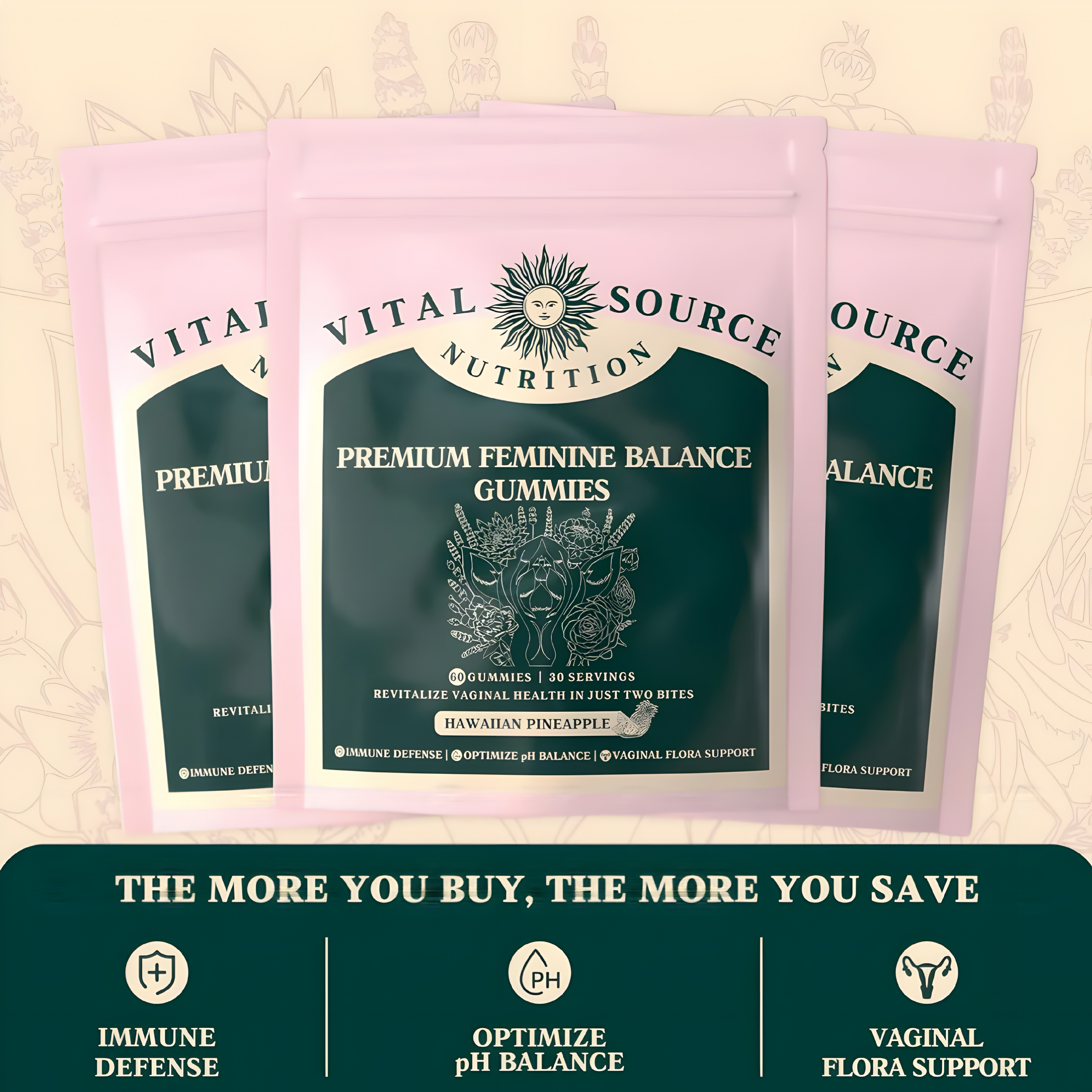 Vital Source Feminine Balance Gummies