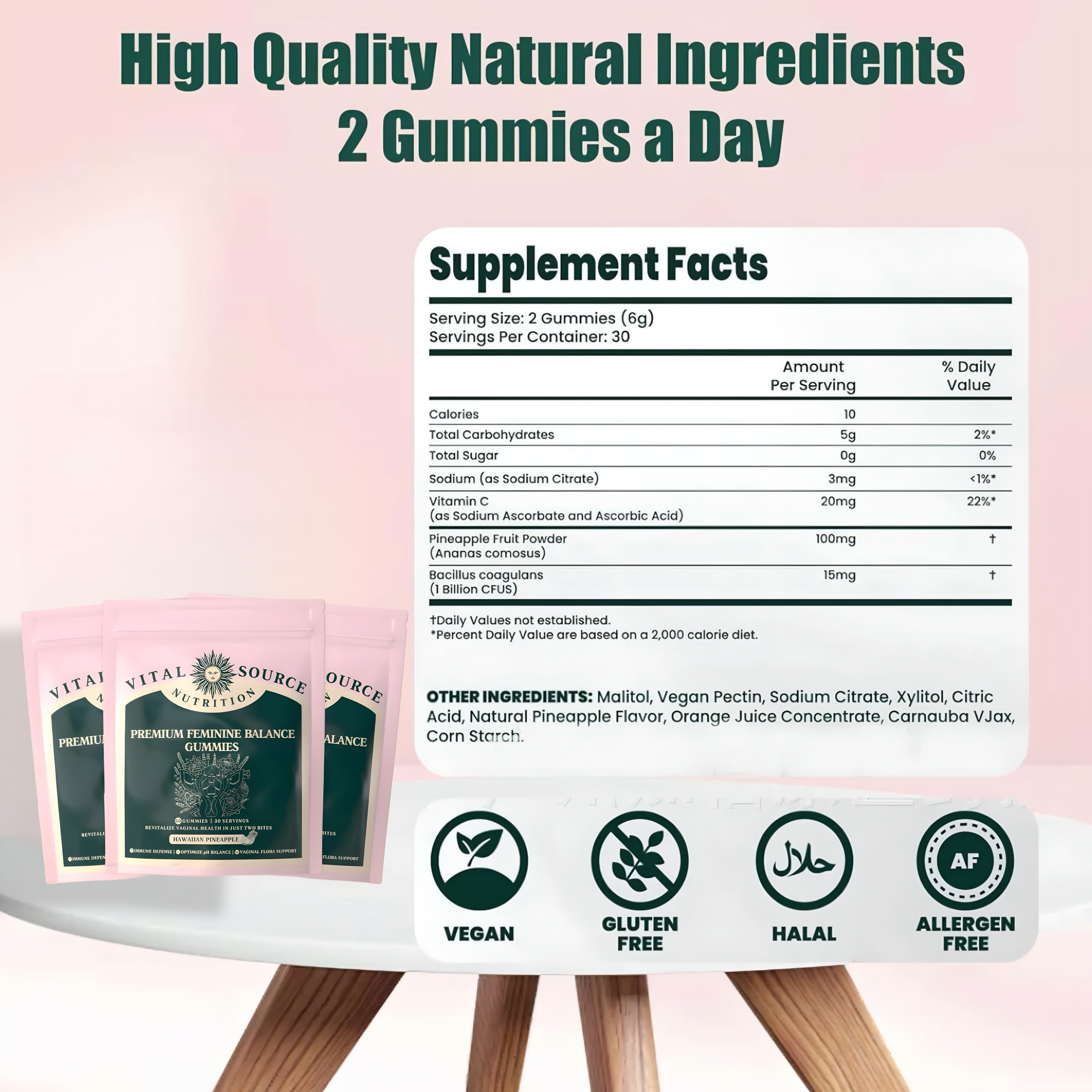 Vital Source Feminine Balance Gummies